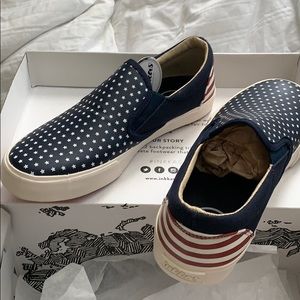 Inkkas red white and blue shoes